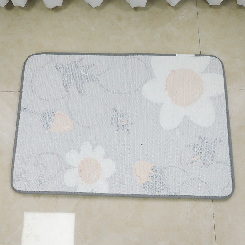 Flower pet mat dog cat rug