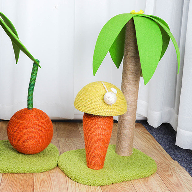 Coconut tree mushroom cat tree