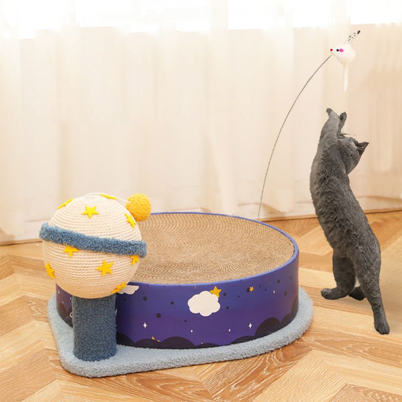 Multifunctional cat scratching post