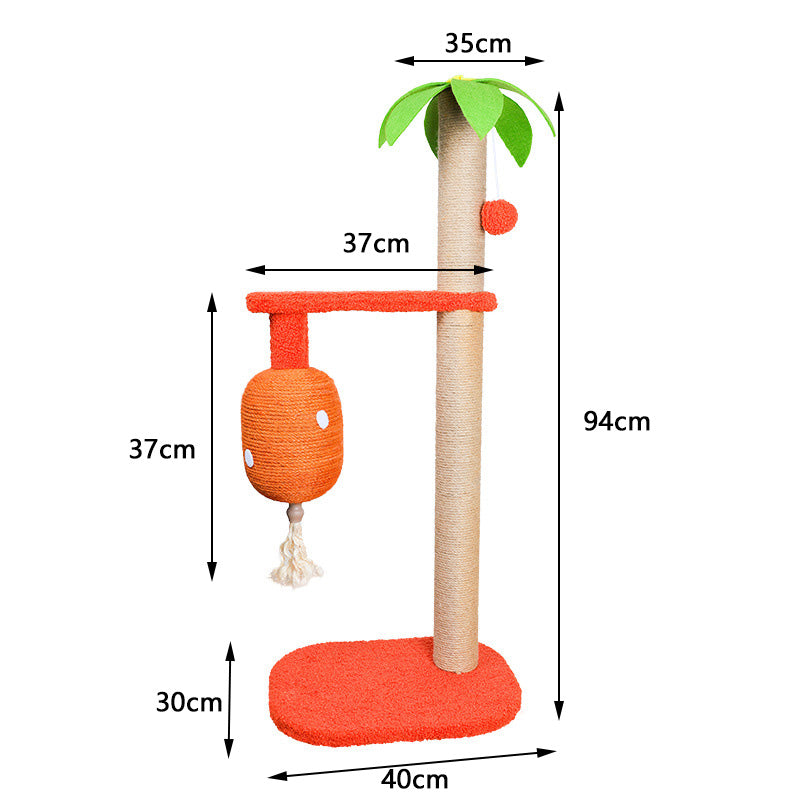 Coconut tree lantern cat tree