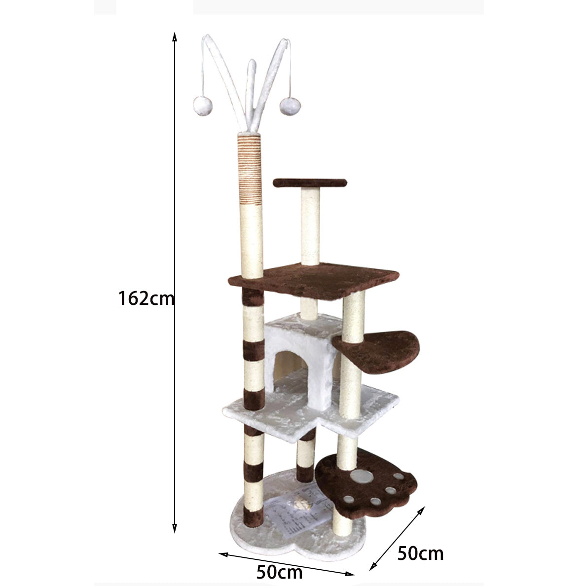 Large paw platform cat tree