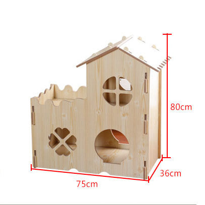 Luxury wooden cat house pet condo