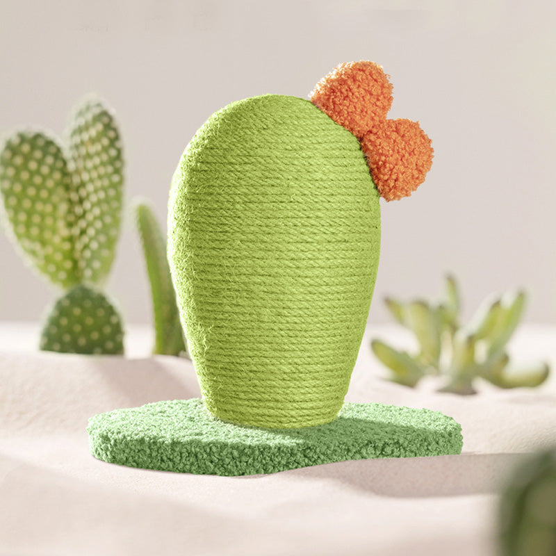 Cactus cat scratching stand