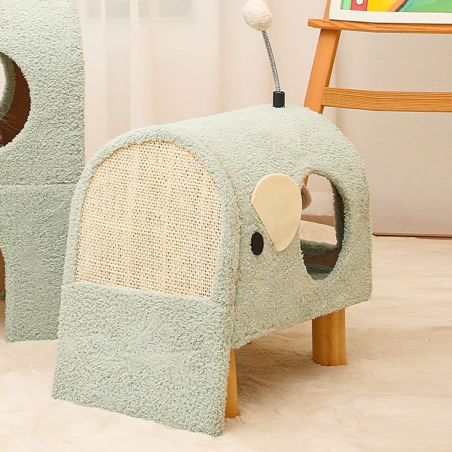 Elephant cat house diy cat toy