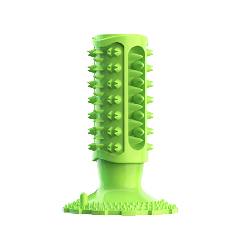 Gear-shaped suction cup chew toy