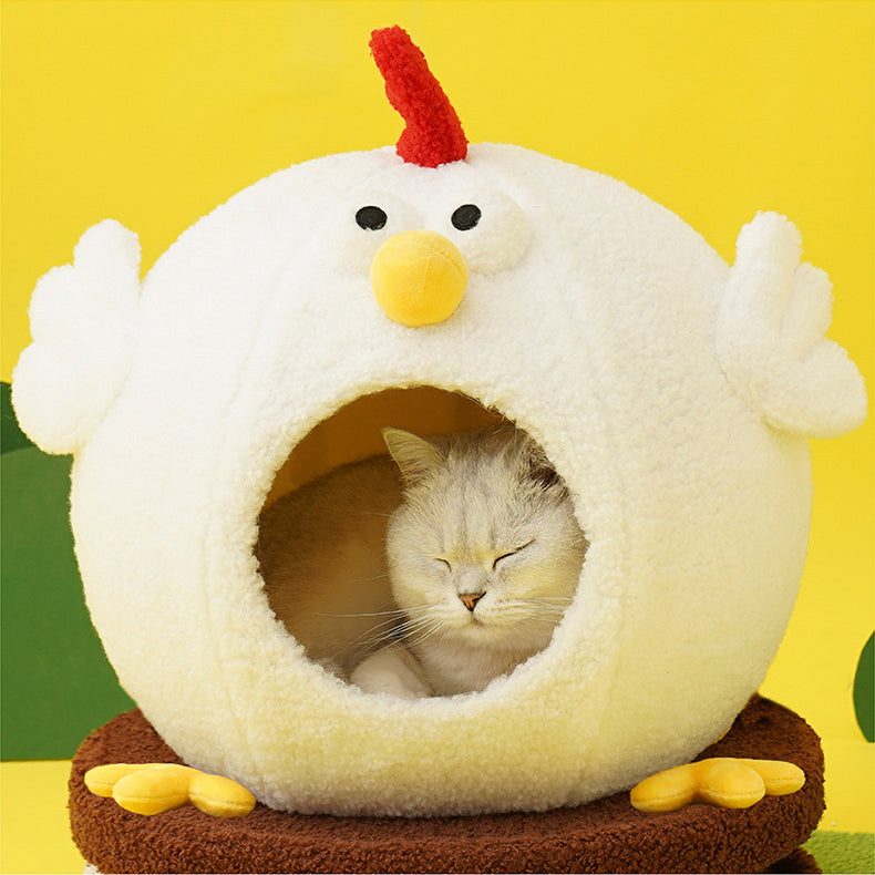 Animal cluck cat park with scratch egg