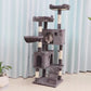 62 inch plush cat tree with 2 condos