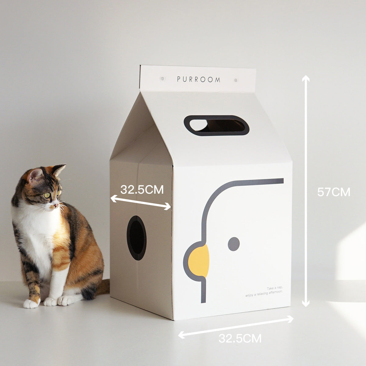 Purroom milkbox cat house