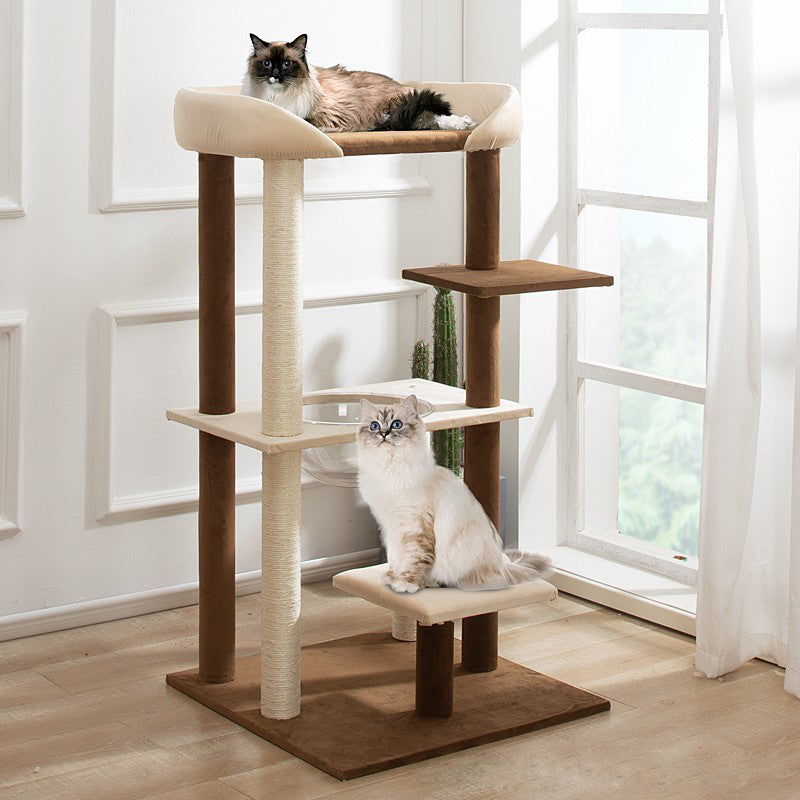 Japanese style large cat tree with cooling mat