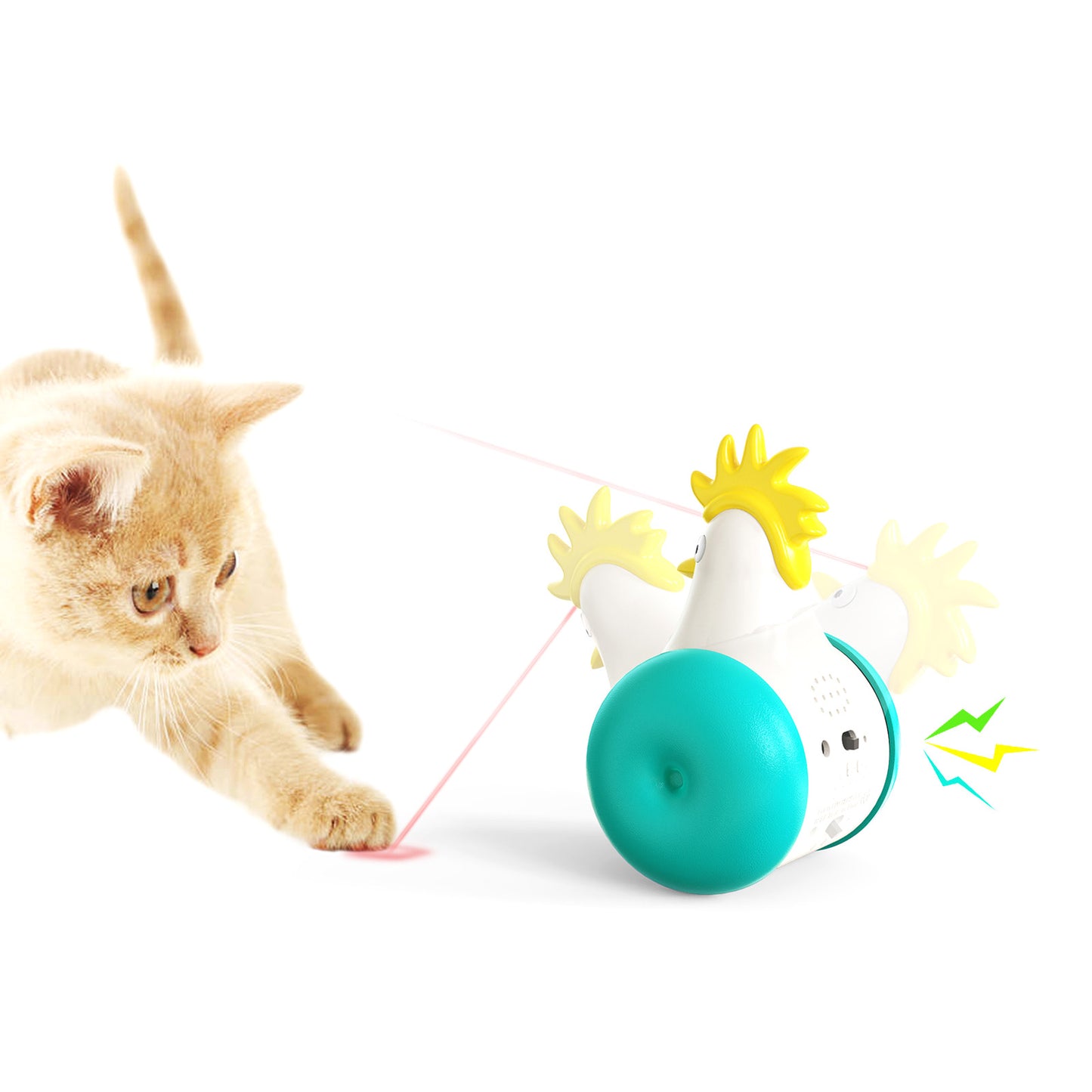 Gentleman chicken laser cat toys