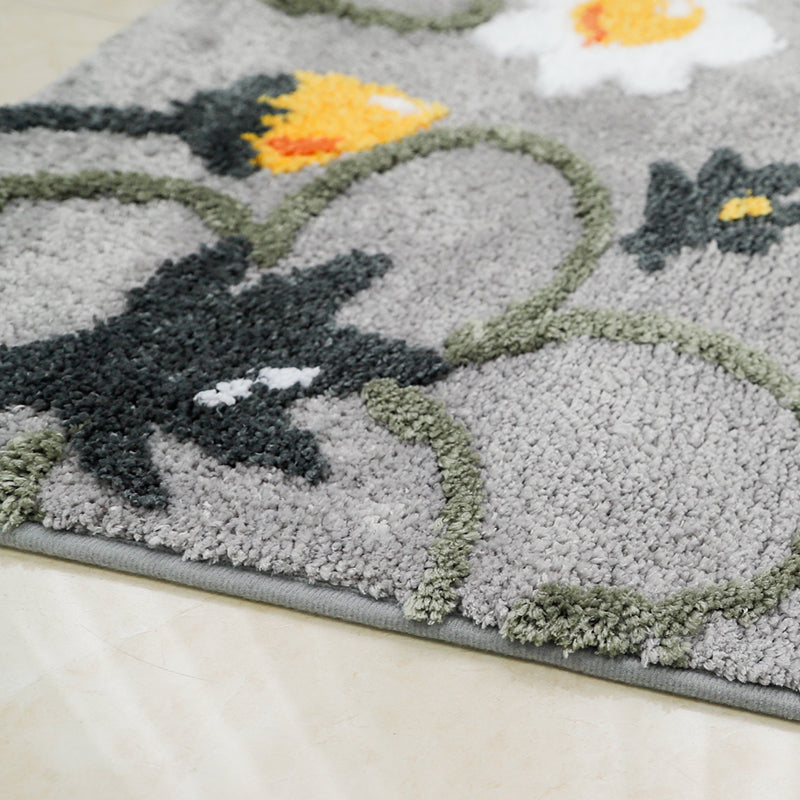 Flower pet mat dog cat rug