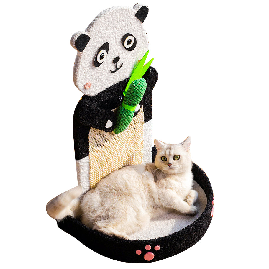 Panda cat stand with bed