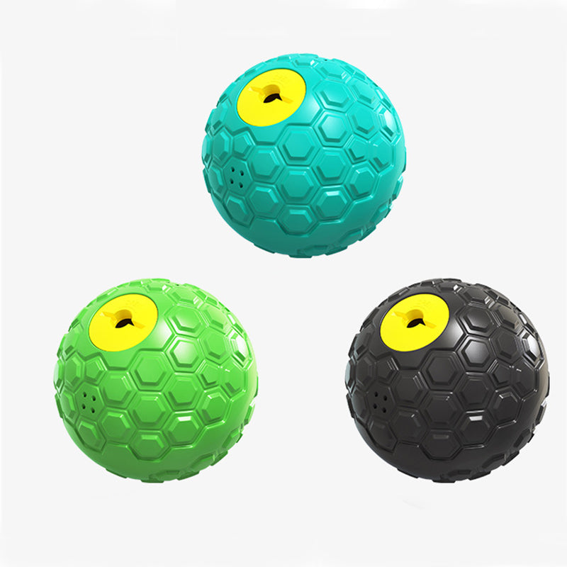 Dog chew ball with feeding function