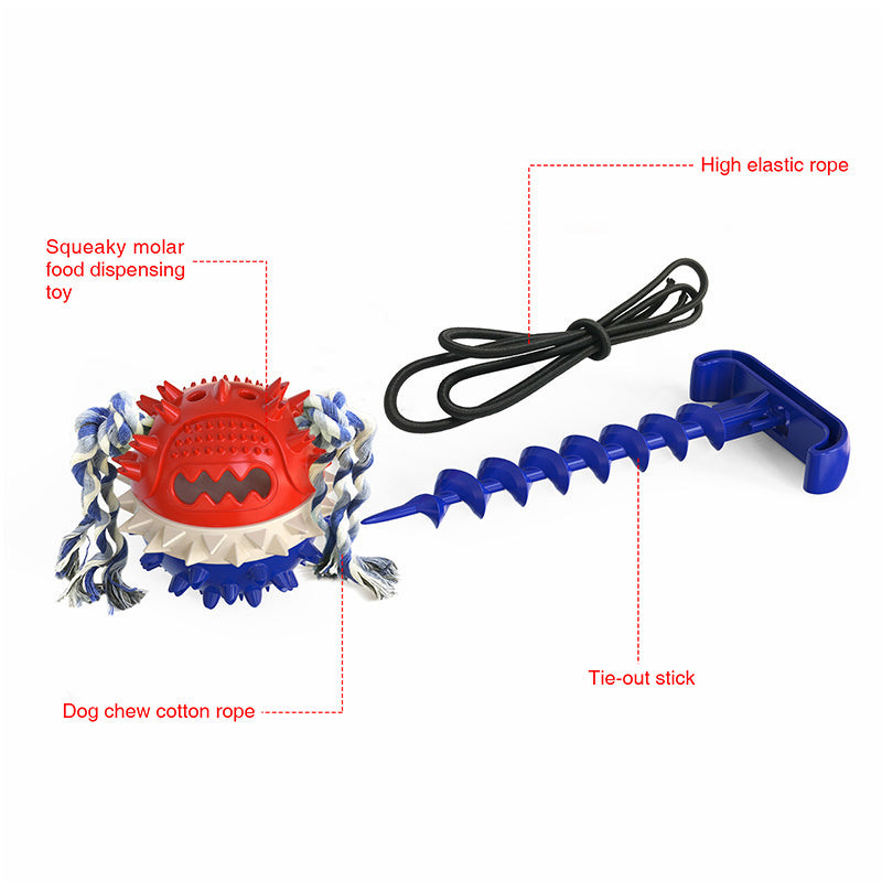 Outdoor rope pulling ball