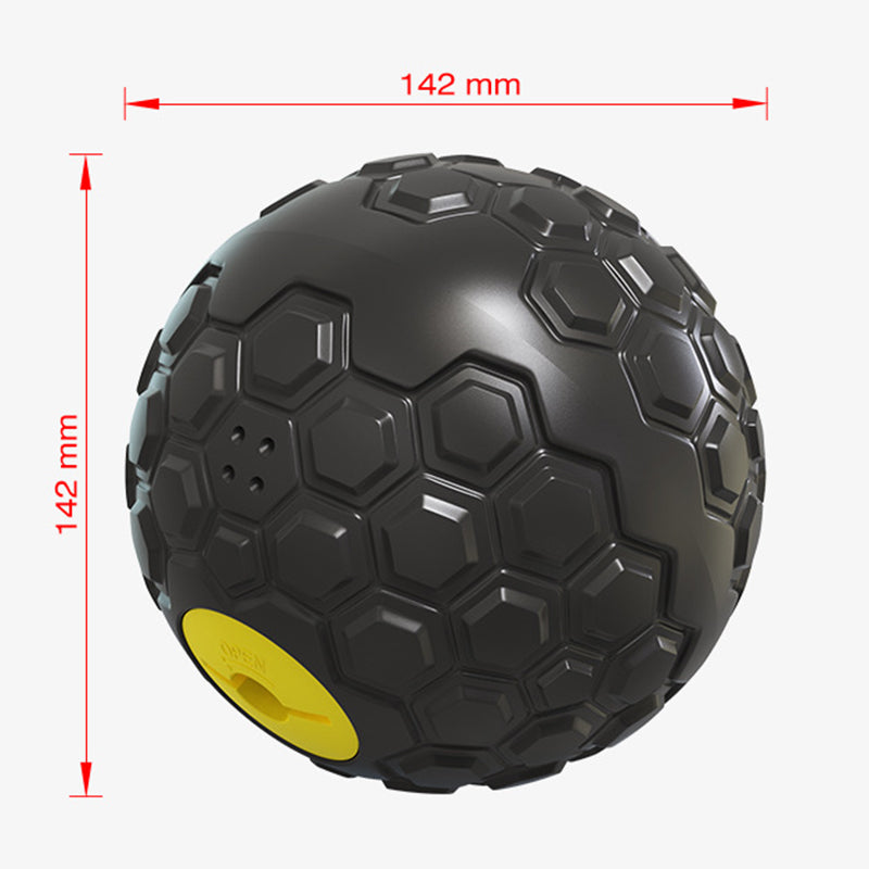 Dog chew ball with feeding function