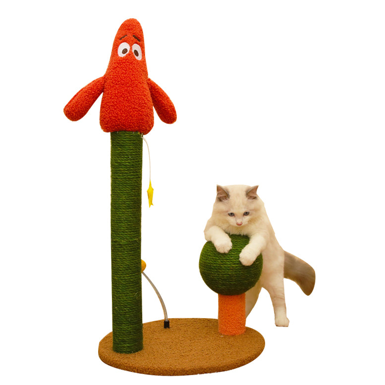 Little Red Man Cat Scratching Post