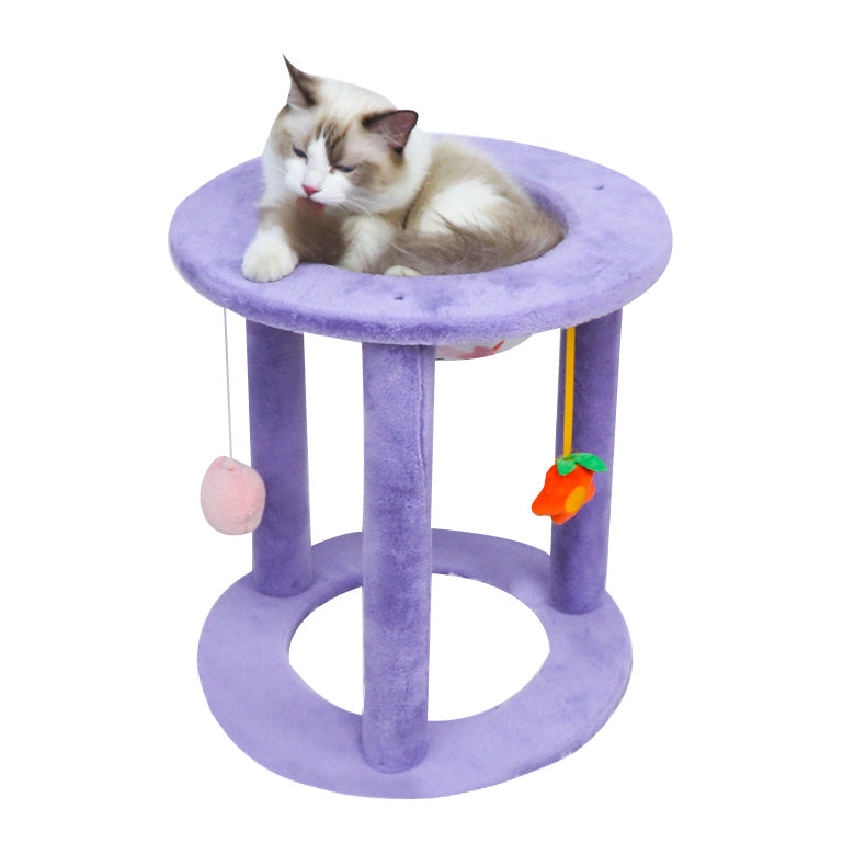 Cat scratching stand with nest