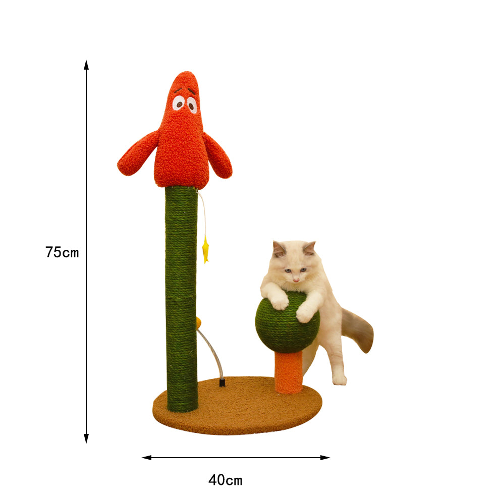 Little Red Man Cat Scratching Post