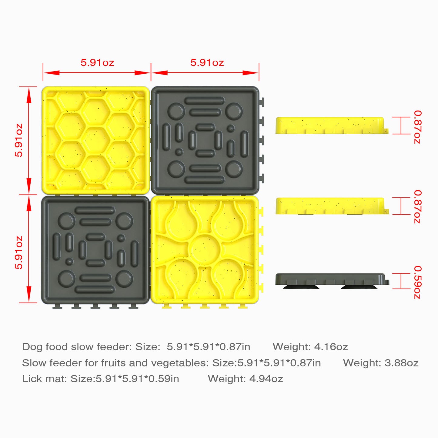 Multi-functional removable licking mat