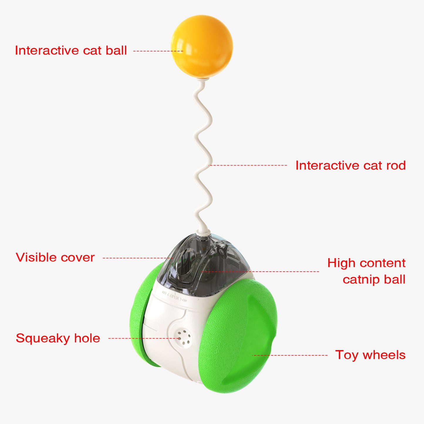 Vocal balancing car cat toys