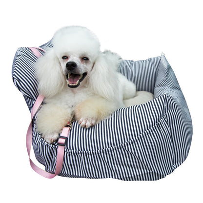 Striped car pet seat