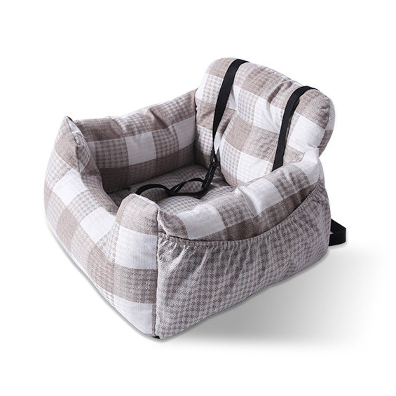 Printed linen car pet seat