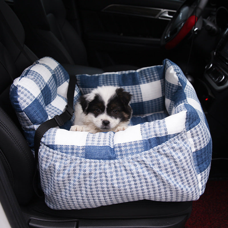 Printed linen car pet seat