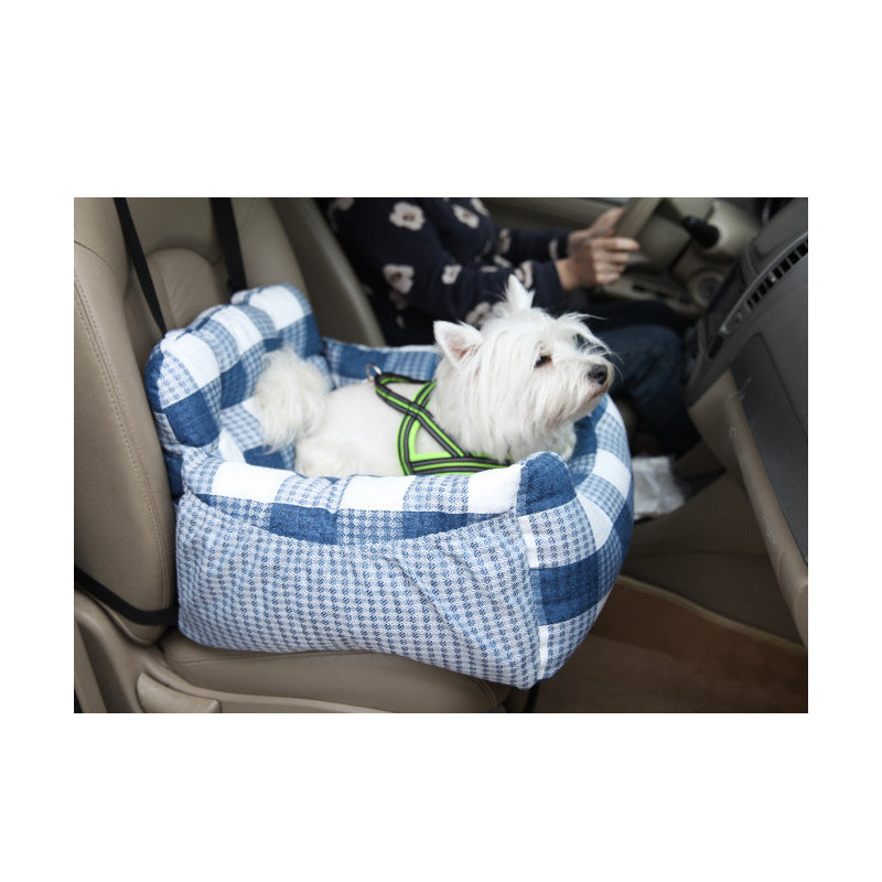 Printed linen car pet seat