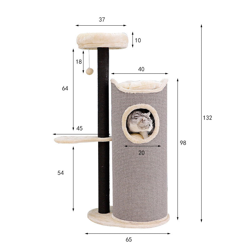 52-inch barrel cat tree