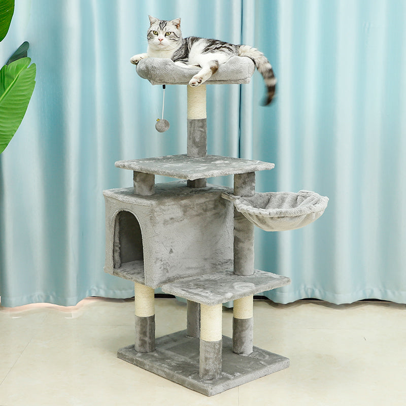 43-inch faux fur cat tree