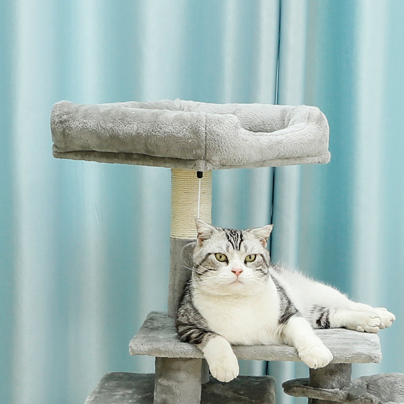 43-inch faux fur cat tree