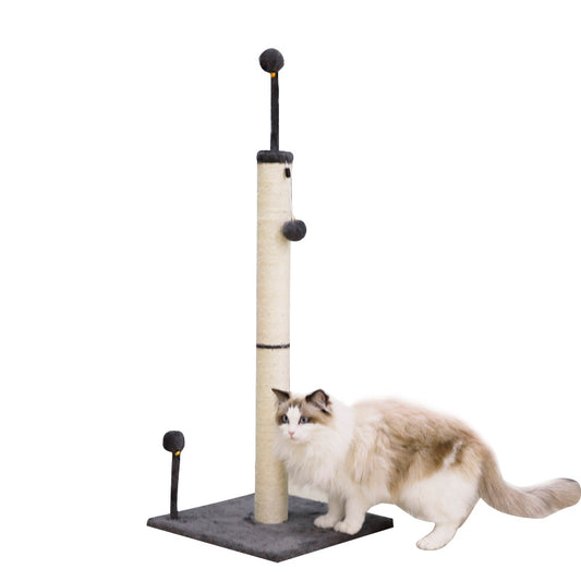 39-in Sisal Cat Scratching Post with Toy