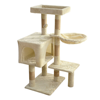 35 inch cat tree with double doors condo