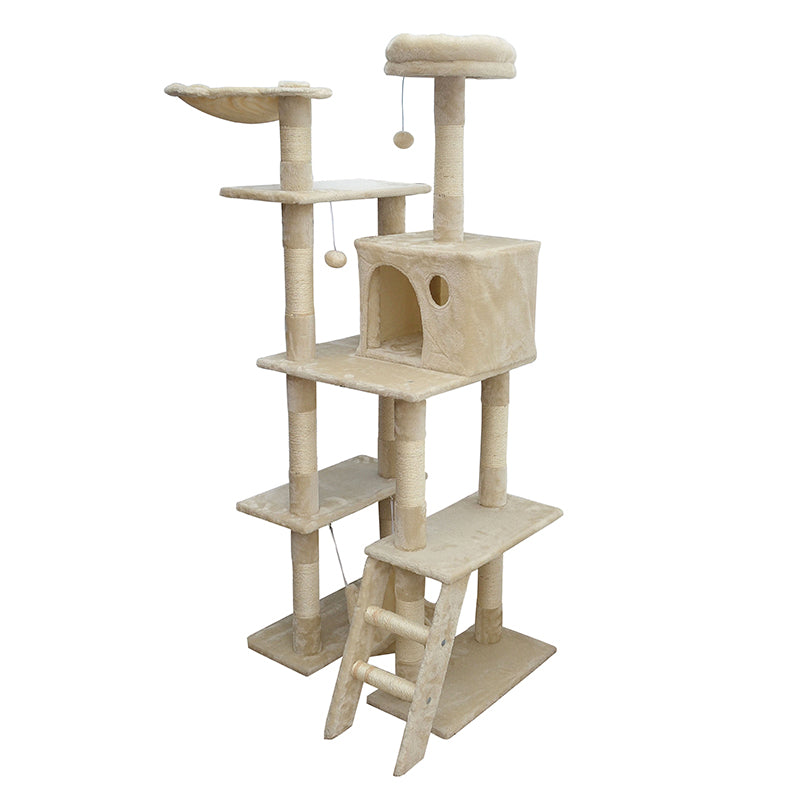 61-inch double base hammock cat tree