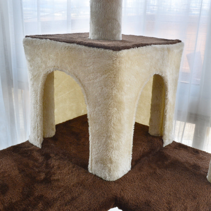 72-inch deluxe multiple perches cat tree