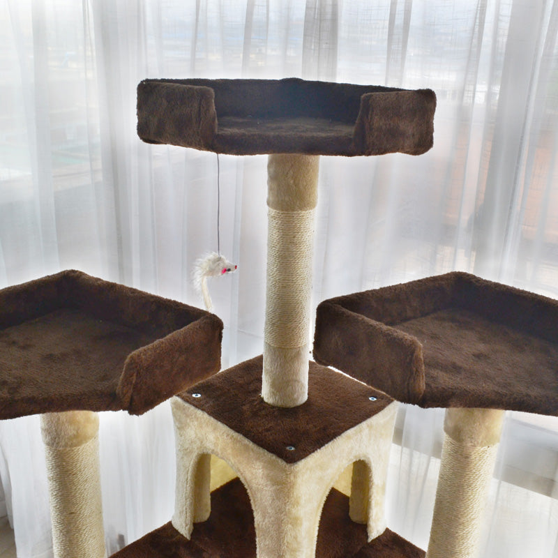 72-inch deluxe multiple perches cat tree