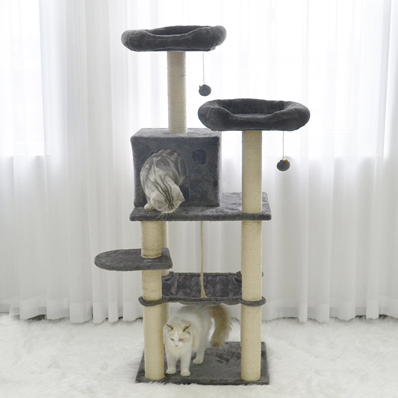 56 inches double perches cat tree