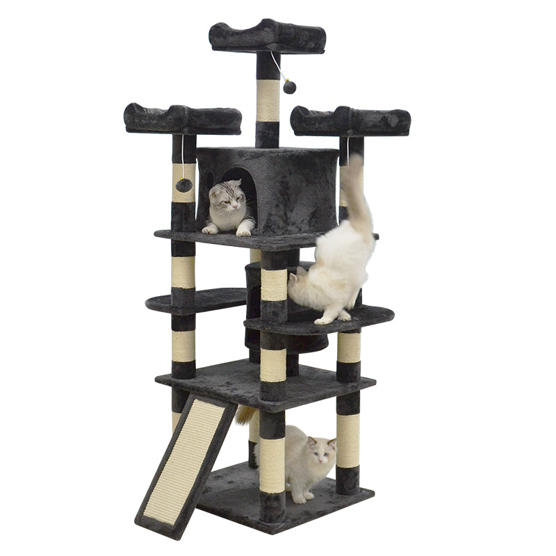 68 inches three perches cat tree