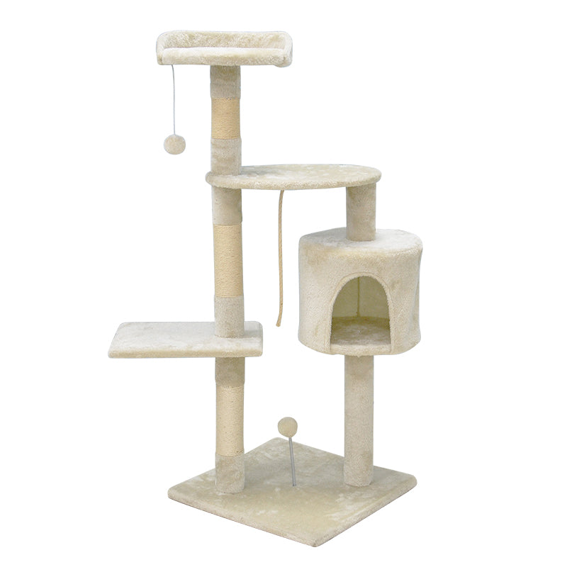 44 inches minimalist color blocking cat tree