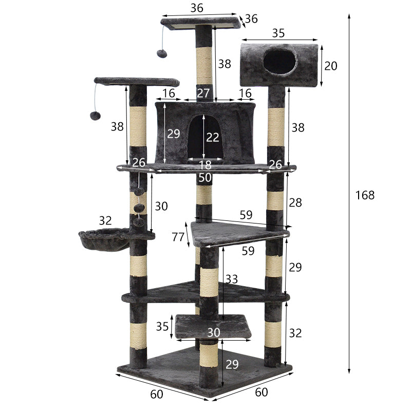 66 inches explorer cat tree