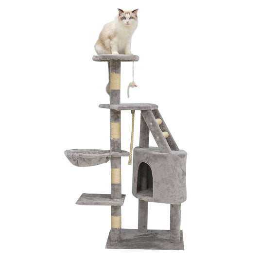 47 inches faux fur cat tree with round condo