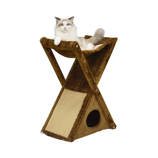 26 inches X-shaped creative cat tree