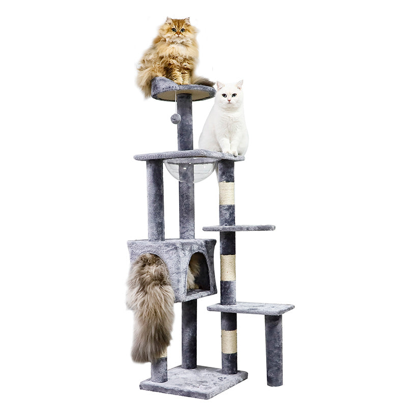 Multi-Level Cat Tree with Soft Perch and Cozy Cat House