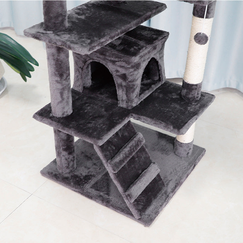 52 inches multiple perches cat tree with condos