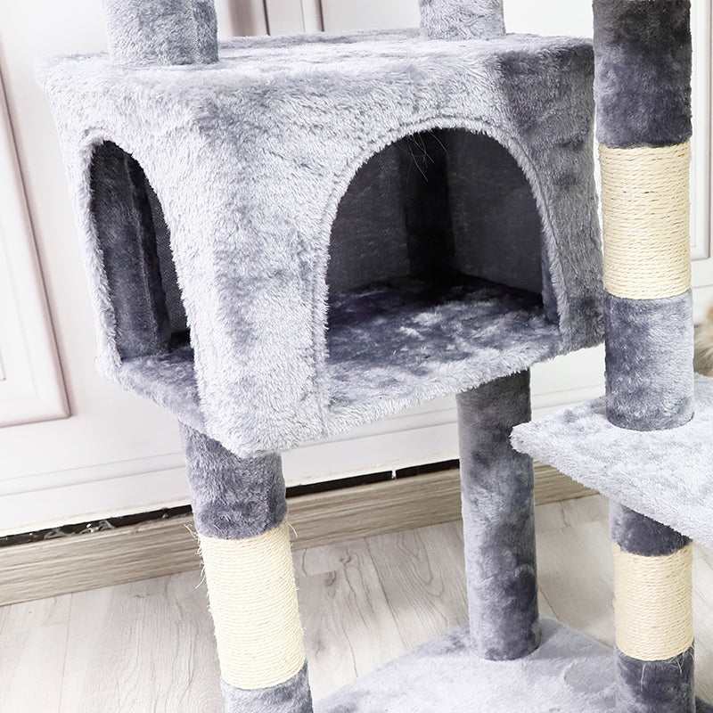 Multi-Level Cat Tree with Soft Perch and Cozy Cat House