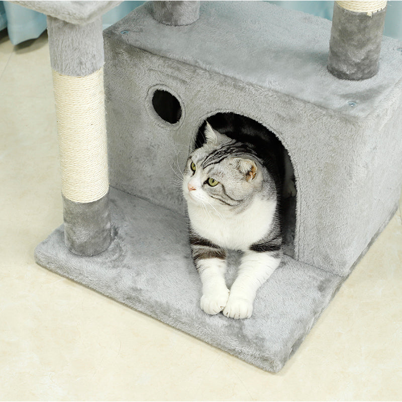 40 inches multiplatform cat tree with big condo