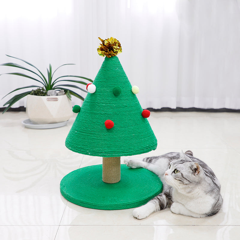 22-inch Christmas tree style cat scratching post