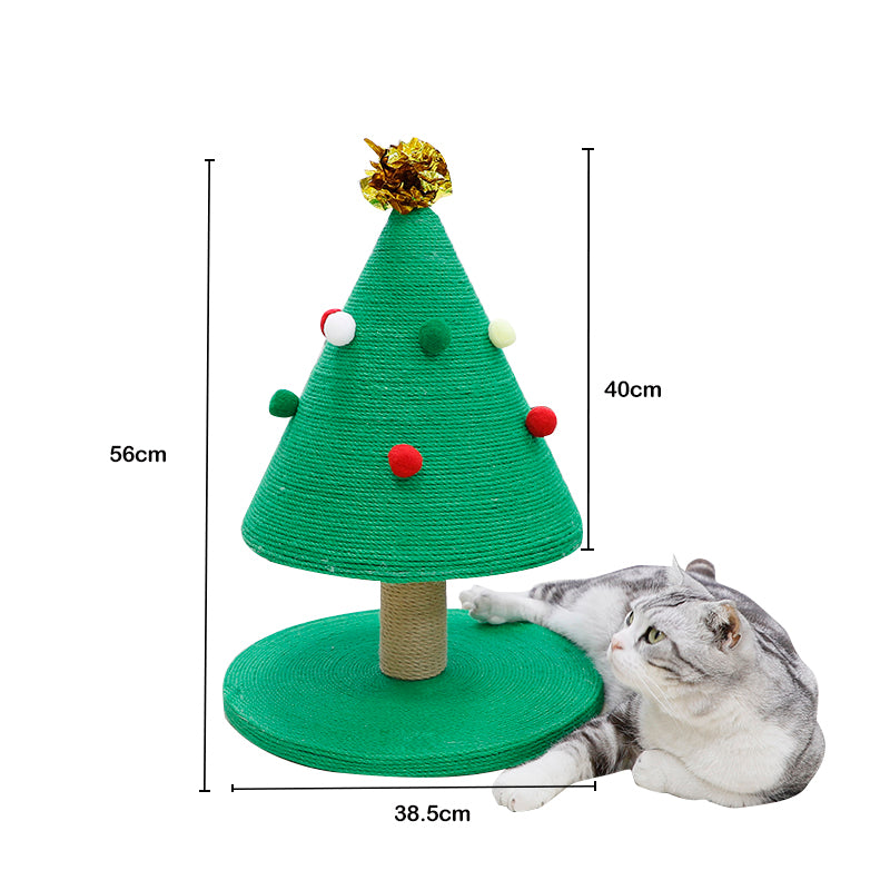 22-inch Christmas tree style cat scratching post