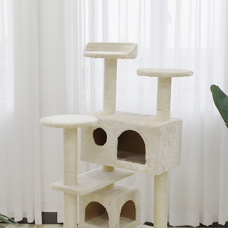 46-inch multifunctional cat activity center and cat tower