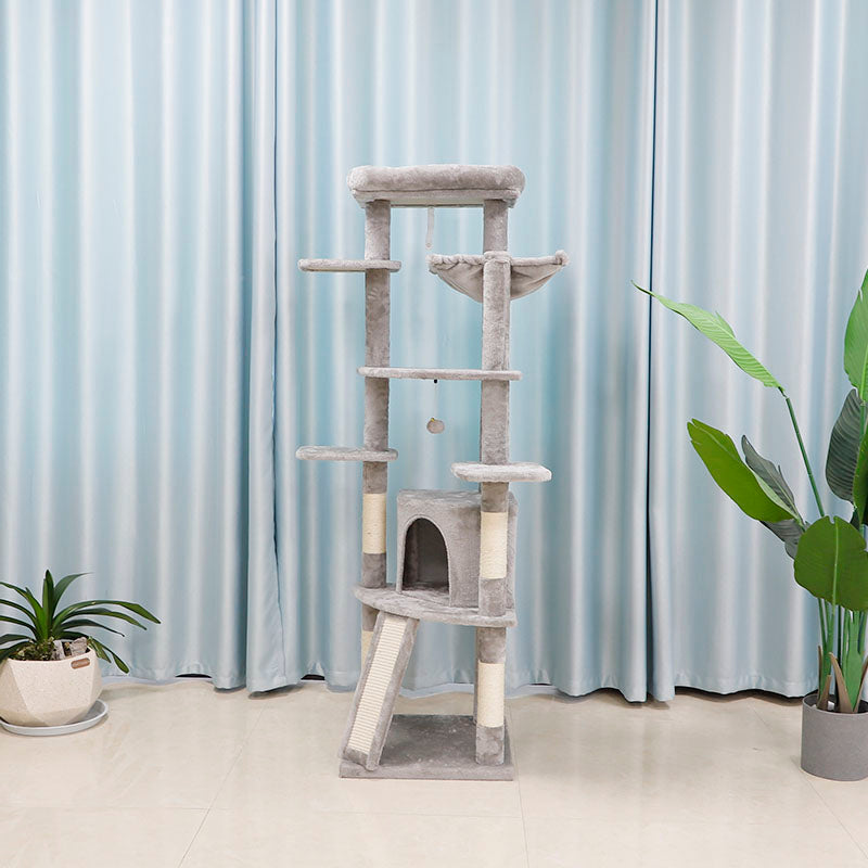 68 inch large cat tower condo with sisal ladder